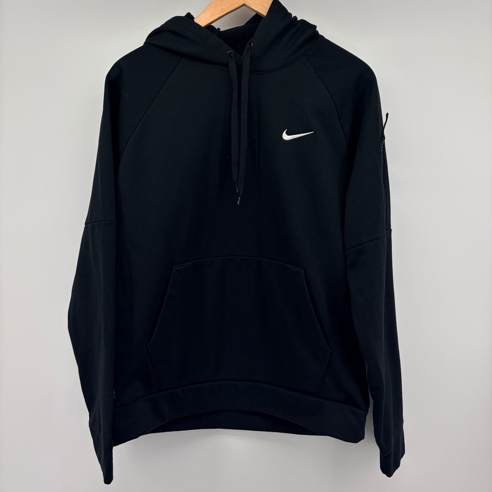 Nike Therma-FIT Training Hoodie Black Fleece Utility Pocket Mens L DQ4834-010